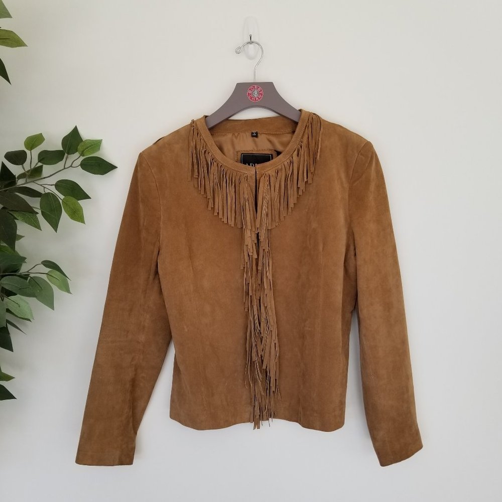 Adler Collection Women’s Fringe Suede Jacket